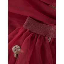 NAME IT Nederdel Veross Red Dahlia Reindeer